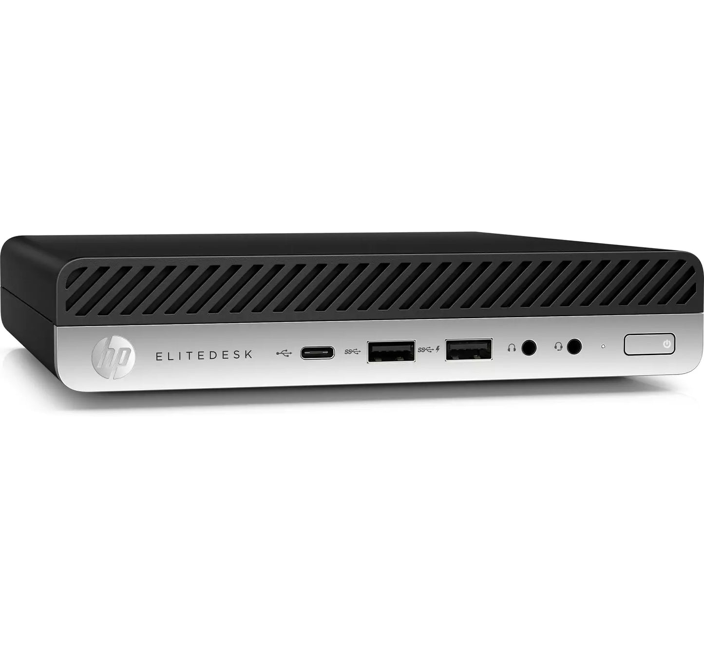 HP EliteDesk 800 G5 Mini desktop PC, front view with USB ports, for Messoanuovo.it pc store