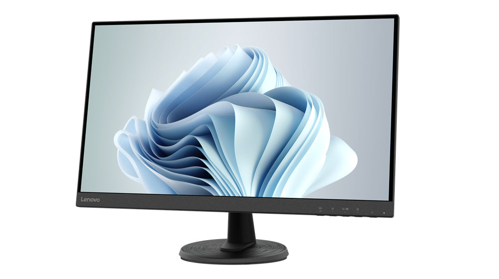 Monitor LED Lenovo 27″ FullHD incluso nel bundle Lenovo M920Q PC compatto ThinkCentre con Core 8 Gen, ideale per postazioni salvaspazio.