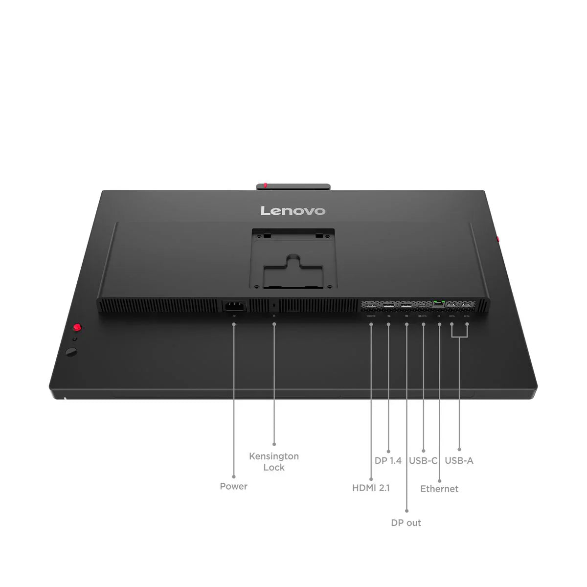 Retro monitor Lenovo con porte HDMI 2.1, DP, USB-C, Ethernet e alimentazione, Messoanuovo.it